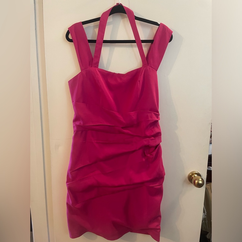 Express fuchsia mini dress